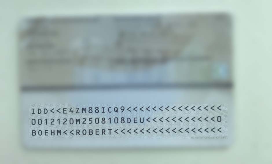 Germany ID-Card Examples