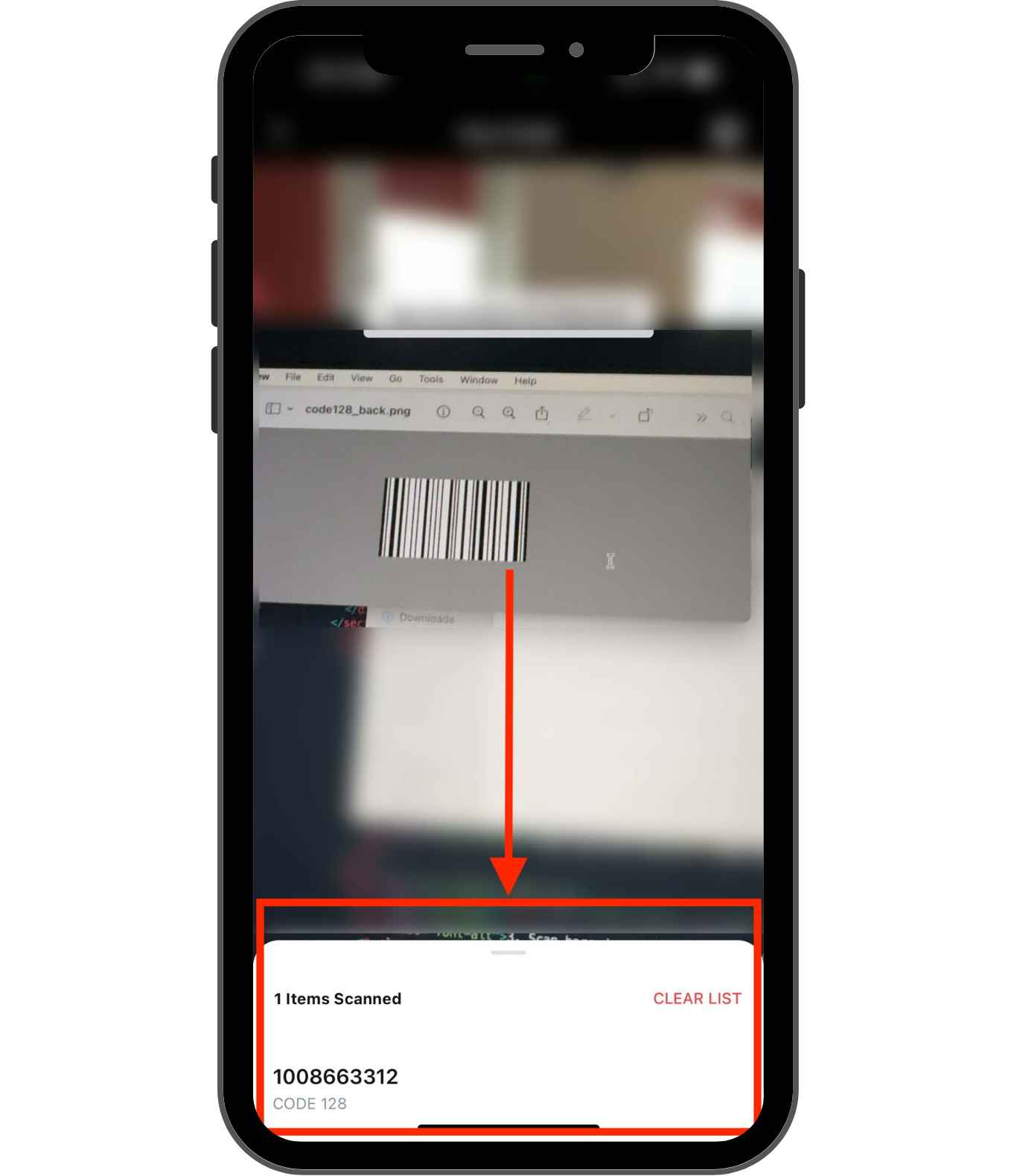 Scandit - Decoded barcode