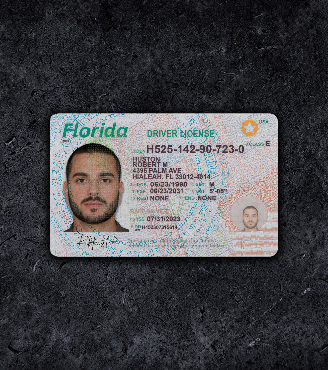 Florida Driver License PSD Template - 2020